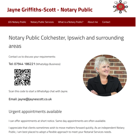 Screenshot of jaynescott.co.uk